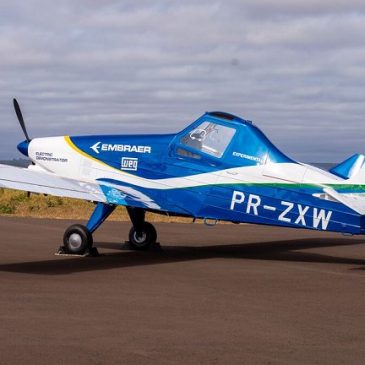 Embraer apresenta protótipo de avião com propulsão elétrica